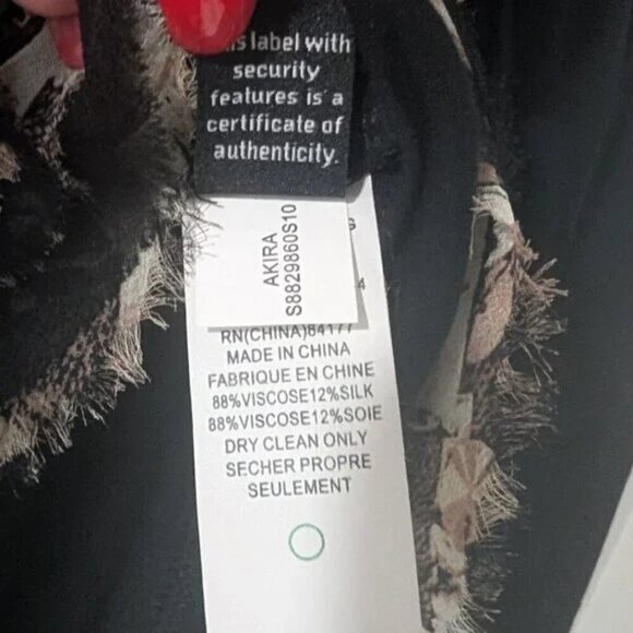 DVF | Women's Akira tunic length top with silk ruffle bottom - Picture 6 of 8